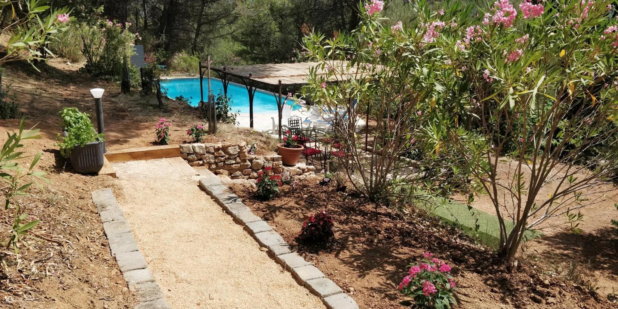 Villa Cigalons En Pleine Pinede Avec Piscine Chauffee De Mai A Septembre Auriol Buitenkant foto