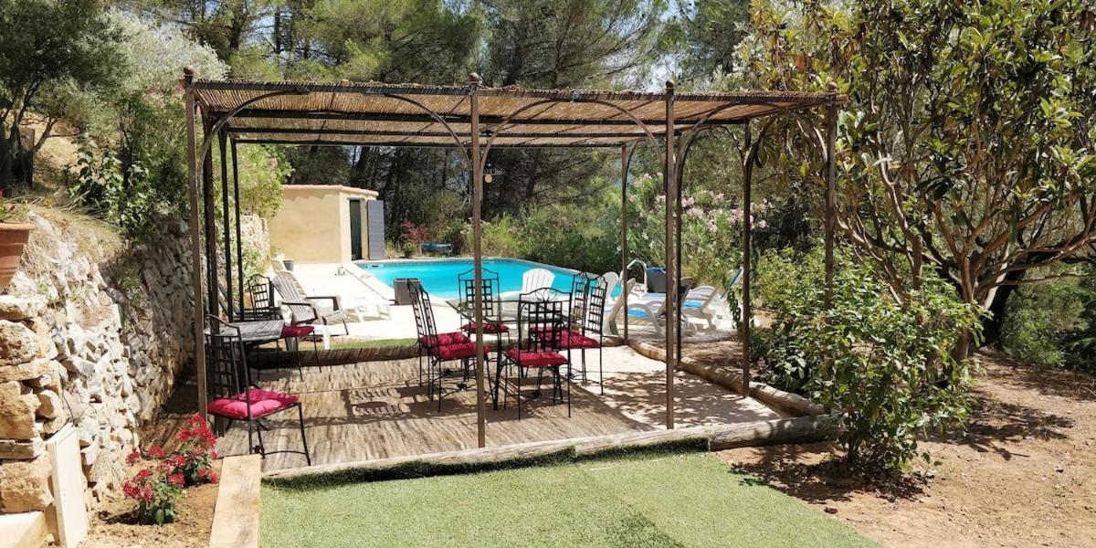 Villa Cigalons En Pleine Pinede Avec Piscine Chauffee De Mai A Septembre Auriol Buitenkant foto