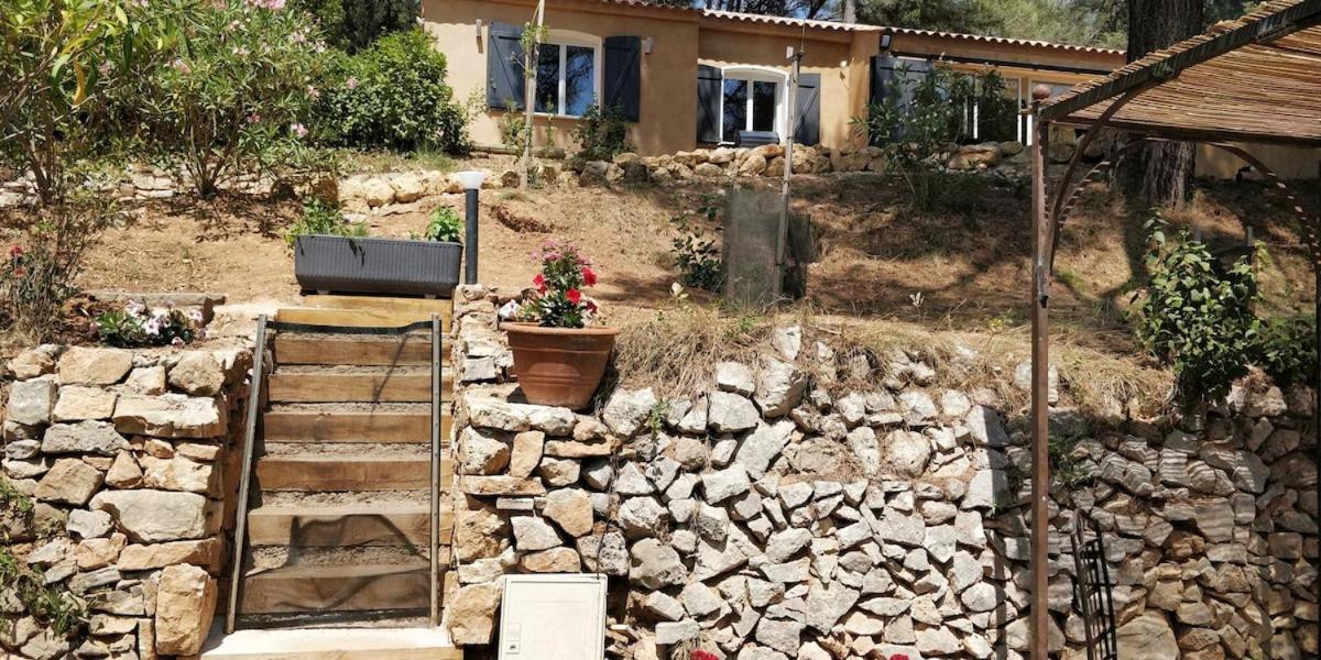 Villa Cigalons En Pleine Pinede Avec Piscine Chauffee De Mai A Septembre Auriol Buitenkant foto